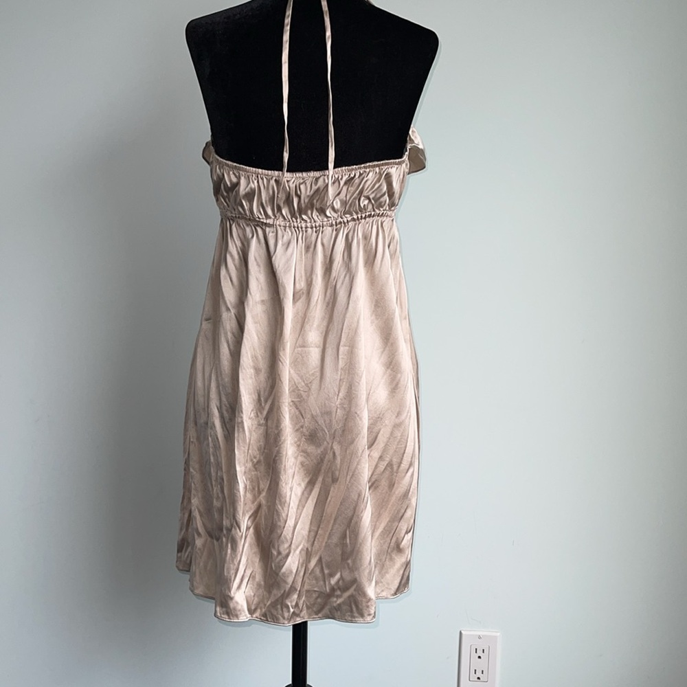 Marciano Gold Babydoll Halter Dress - Picture 2 of 3